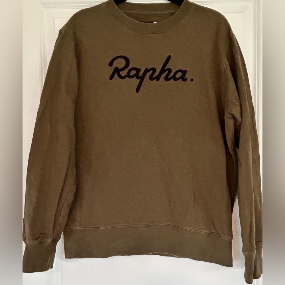Rapha 100% cotton embroidered logo sweatshirt